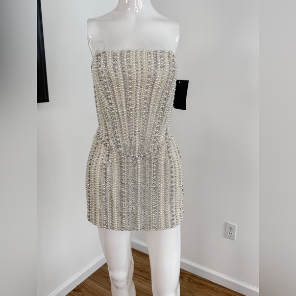 Retrofete Esmeray Strapless Embellished Dress Size S $1598 - Picture 14 of 16